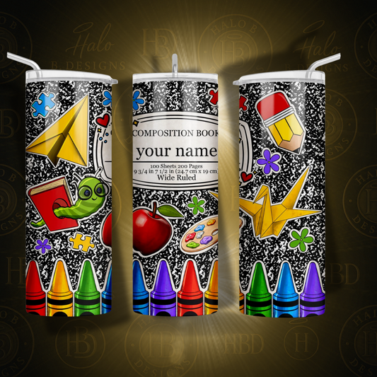 Composition Style Tumbler